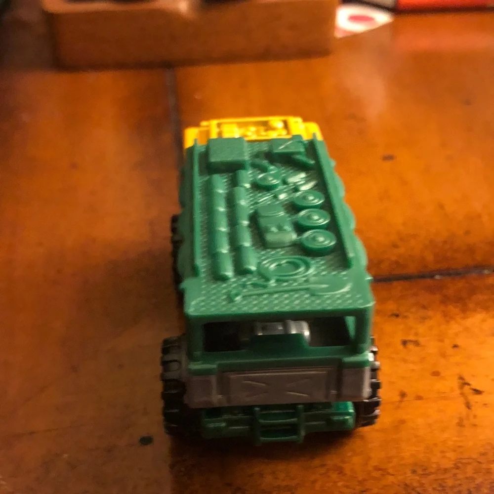 Yellow and Green Kids Toy Dump Truck - Durable Play Vehicle